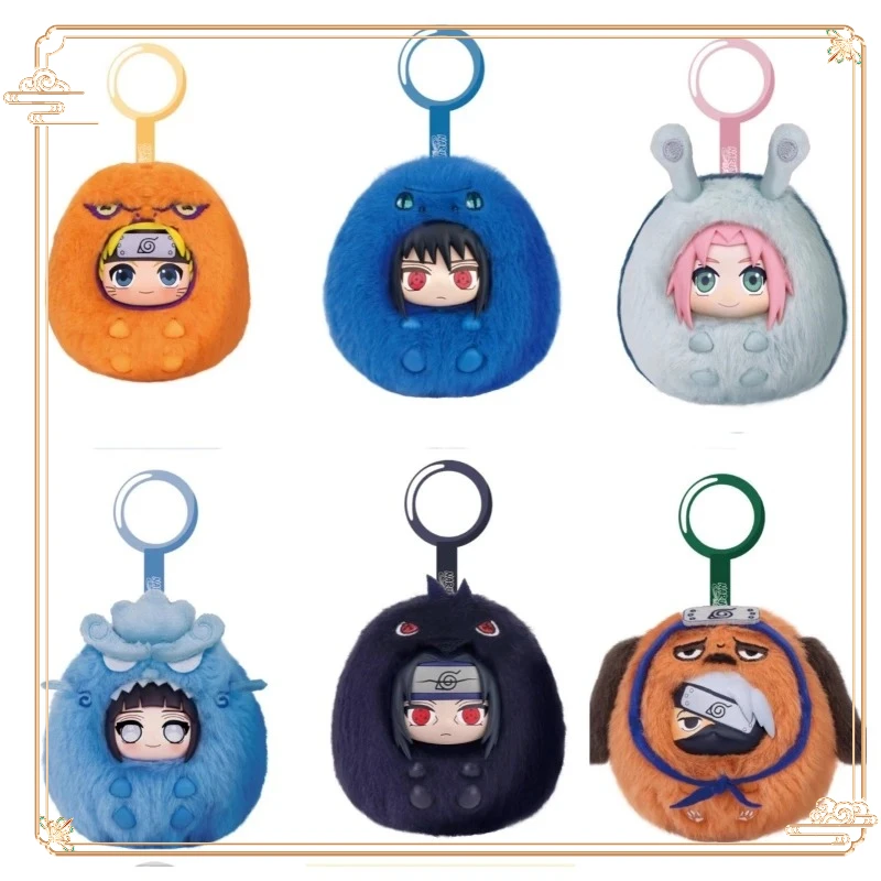 

НОВЫЕ ГОРЯЧИЕ Наруто струящееся милое звериное вечерние плюшевые игрушки Наруто слепая коробка подвески привязанные кольца сумка кулон аксессуары.2025