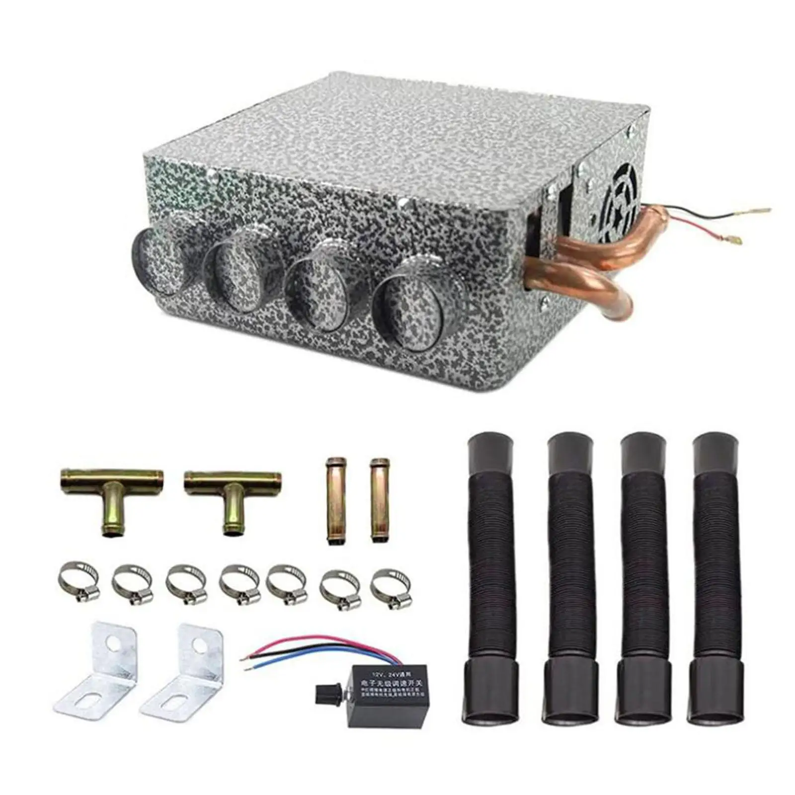 Automotive Auxiliary Heater Kit 4 Vents Windscreen Demister Compact High Thermal