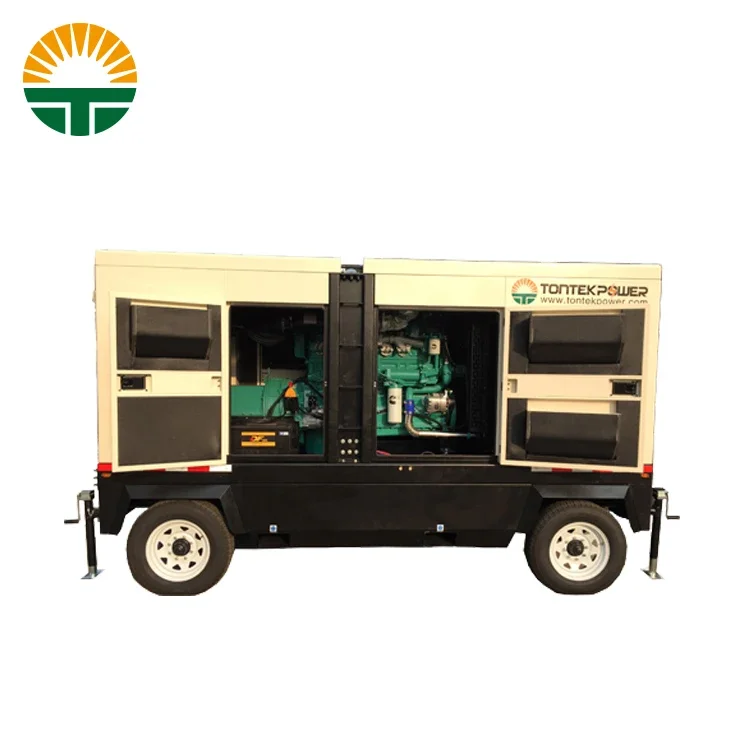 20kw 30kw 40kw 50kw trailer type diesel generator mobile low-power Cummins generator factory selling customizable generator