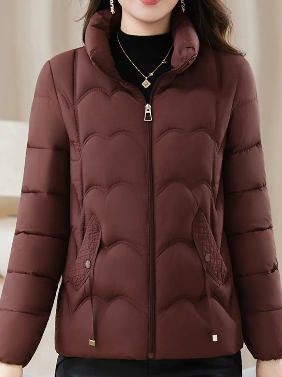 

Thickened Cotton Jacket Stand Collar Inner Wear Slim Fit Warm Autumn Winter New Arrival Fashionable Yangjing 2026 Spring Coll...