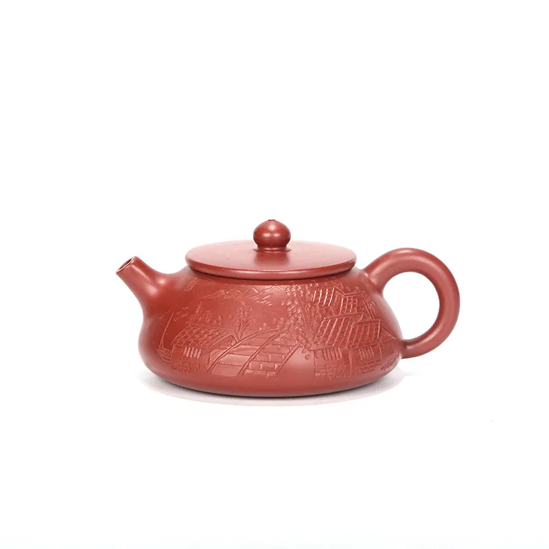 Dahongpao Handmade Treasures Stone Scoop, Purple Clay Pot, Drinkware, Kettle Teaware, Purple Clay Drinkware