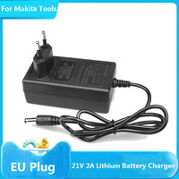 12.6V 21V Lithium Battery Charger 2A for 18V Makita Electric Drill Polishing Machine Lawn Mower Intelligent Power Adapter Plug