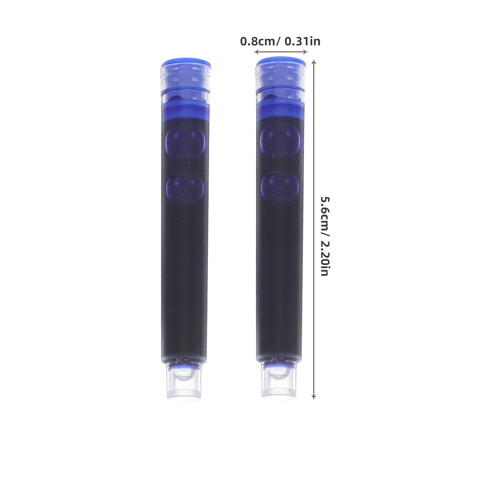 1Set Fountain Pen Ink Replacement Cartridges Smooth Flow Fast Dry Ink for Practice Books Notes School Office Wide Compatibility