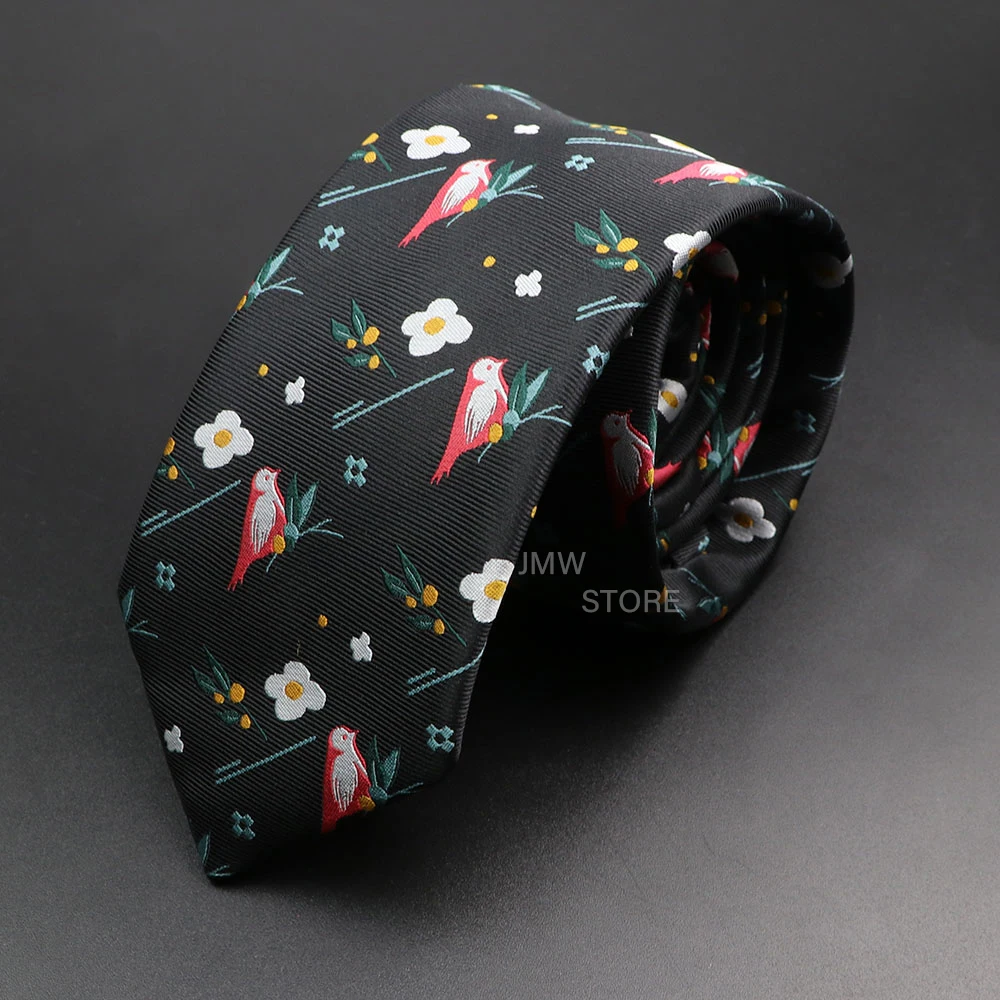 Nuovo Design Wedding Men Tie Green Wine Red Paisley Flower Animal Neckties Men Business Dropshipping Groom Collar accessori regalo