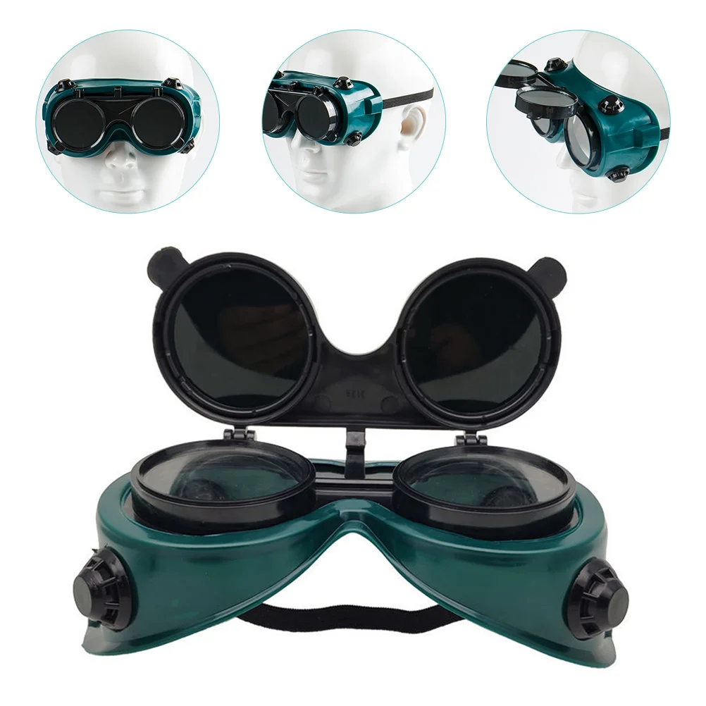 

1 Pair Welding Goggles Welder Eye Protection Glasses Flip-up Safety Glasses Welding Glasses Welding Safety Goggles