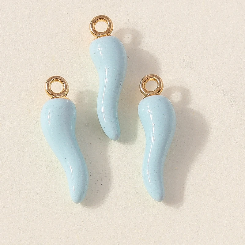 10 Stück niedliche, gemischte Anhänger in Form von Lebensmitteln (Pfeffer, Banane) aus Harz für die Schmuckherstellung, Ohrringe, Halsketten, Armbänder, DIY-Bastelarbeiten und Accessoires. – Detail 13