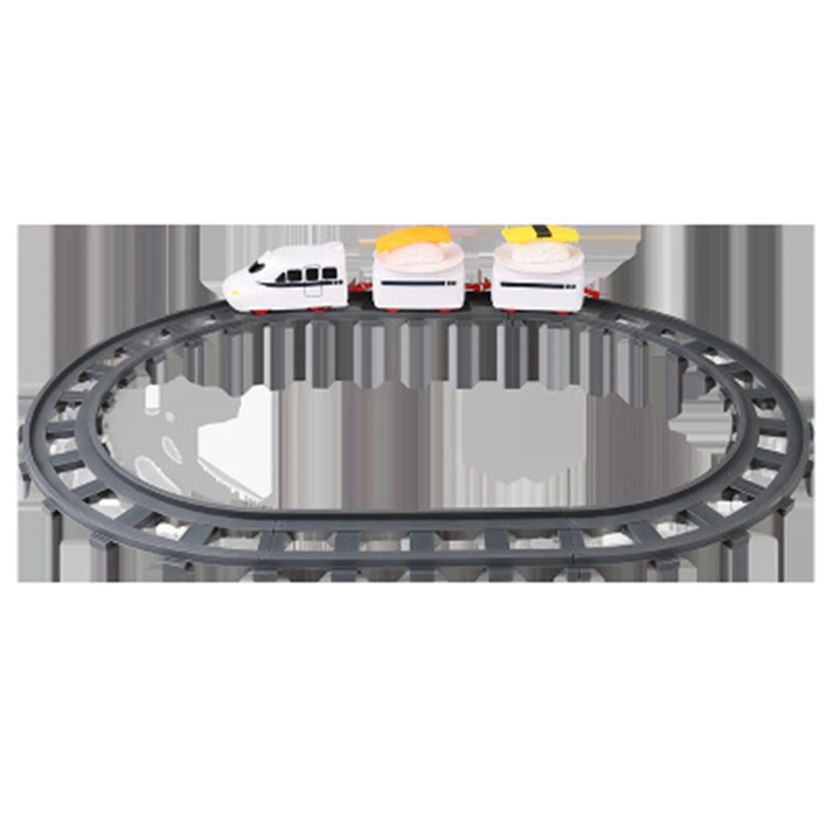 ABUM-2X Sushi Train Rotary Sushi Track Conveyor Belt Rotating Table Kid Food Train Set DIY Sushi Making Family Party B