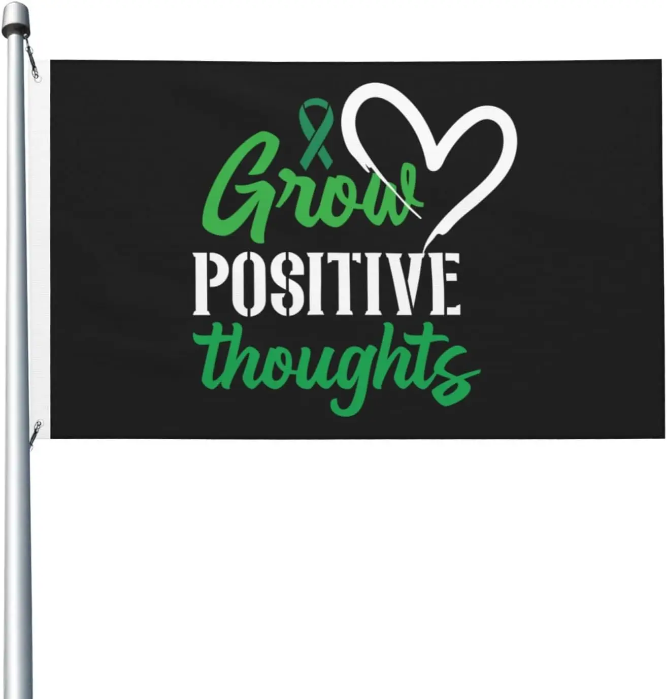 Flagicts 100% Polyester Grow Positive Thoughts Flags