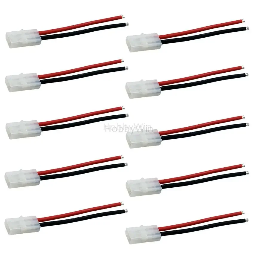 KET-2P Female P-TO-R Plug Line 10pcs 14awg silicone wire 10cm for RC Model Battery Motor Power Connection