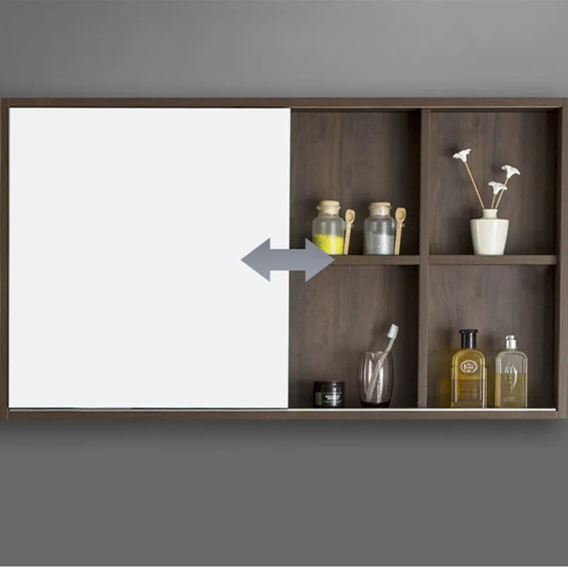 Wooden Design Floating Bathroom Vanity Cabinet High Strength for Hotel Bathroom