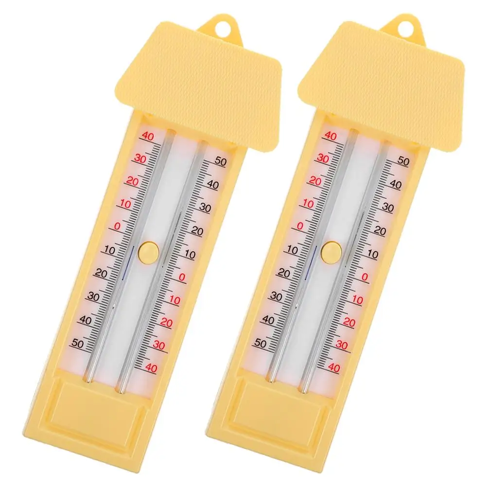 

2 Pcs Temperature Meter For Farming Glass Thermometer With Max Min Reading Household Thermometers Indoor Outdoor Garden