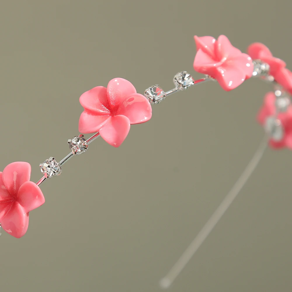 Sunflower Headband Girls Beach Flower Hair Hoops Hairbands Summer Sweet Rhinestone Headbands Fashion Hair Accessories