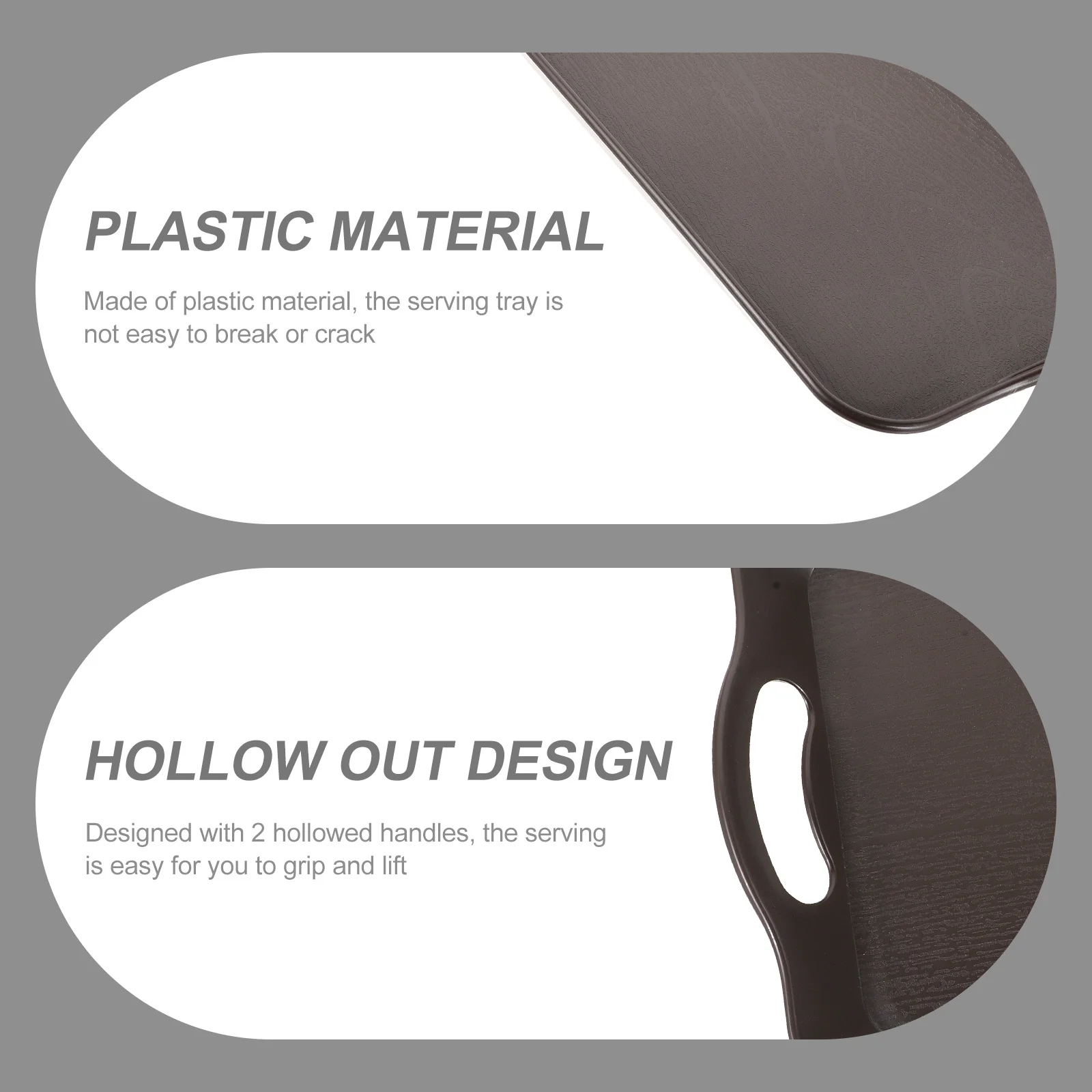 

Multipurpose Rectangular Plastic Tray Serving Plate for Fruit Snack Food Storage Home Bar Hotel Plastic Serving Tray