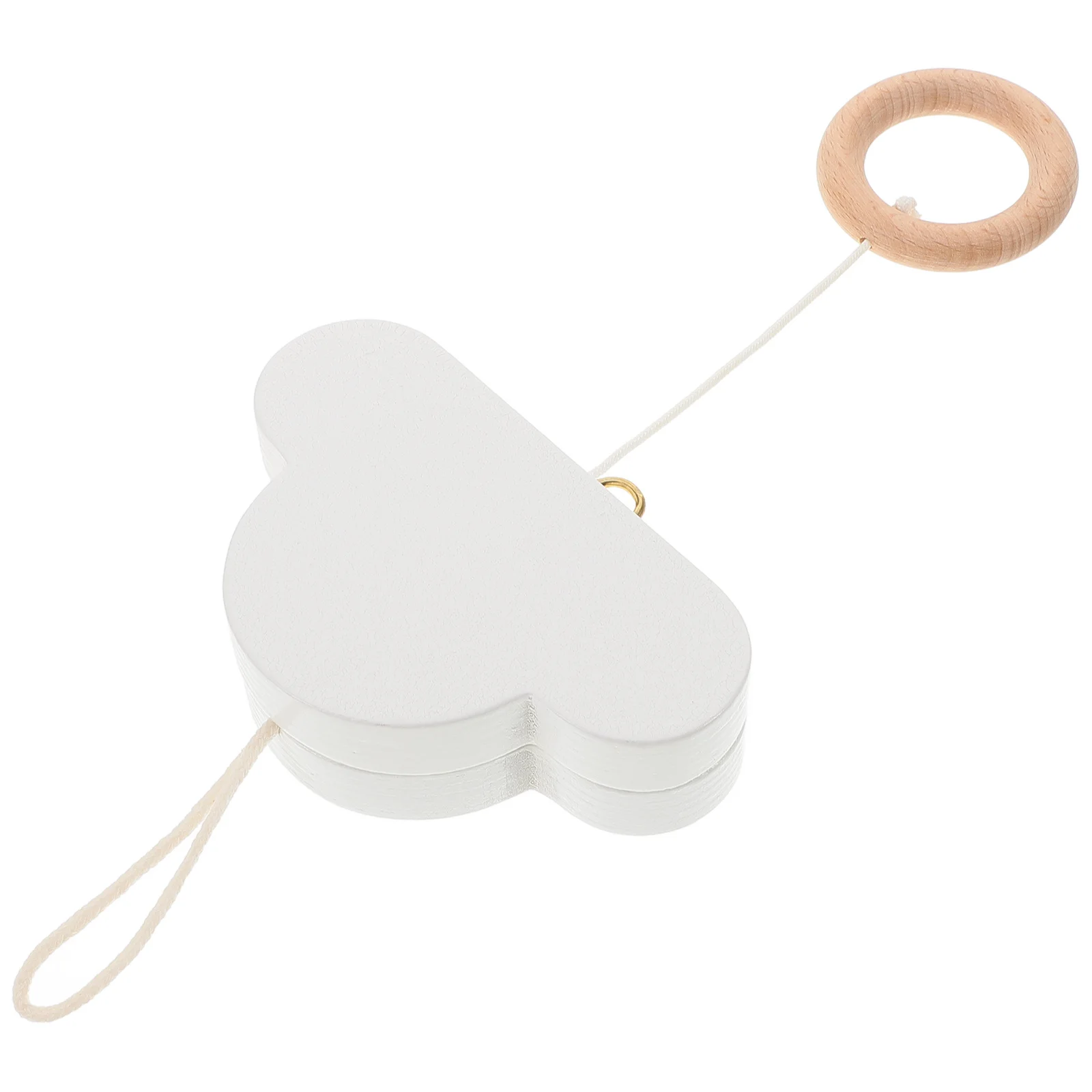 

Crib Mobile Handmade Cloud Bell Boho Nursery Ceiling Adjustable Musical Infant Decor