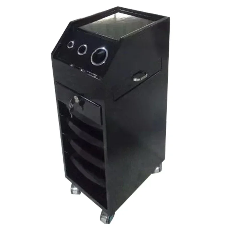 

Hot selling modern black beauty nail salon handcart