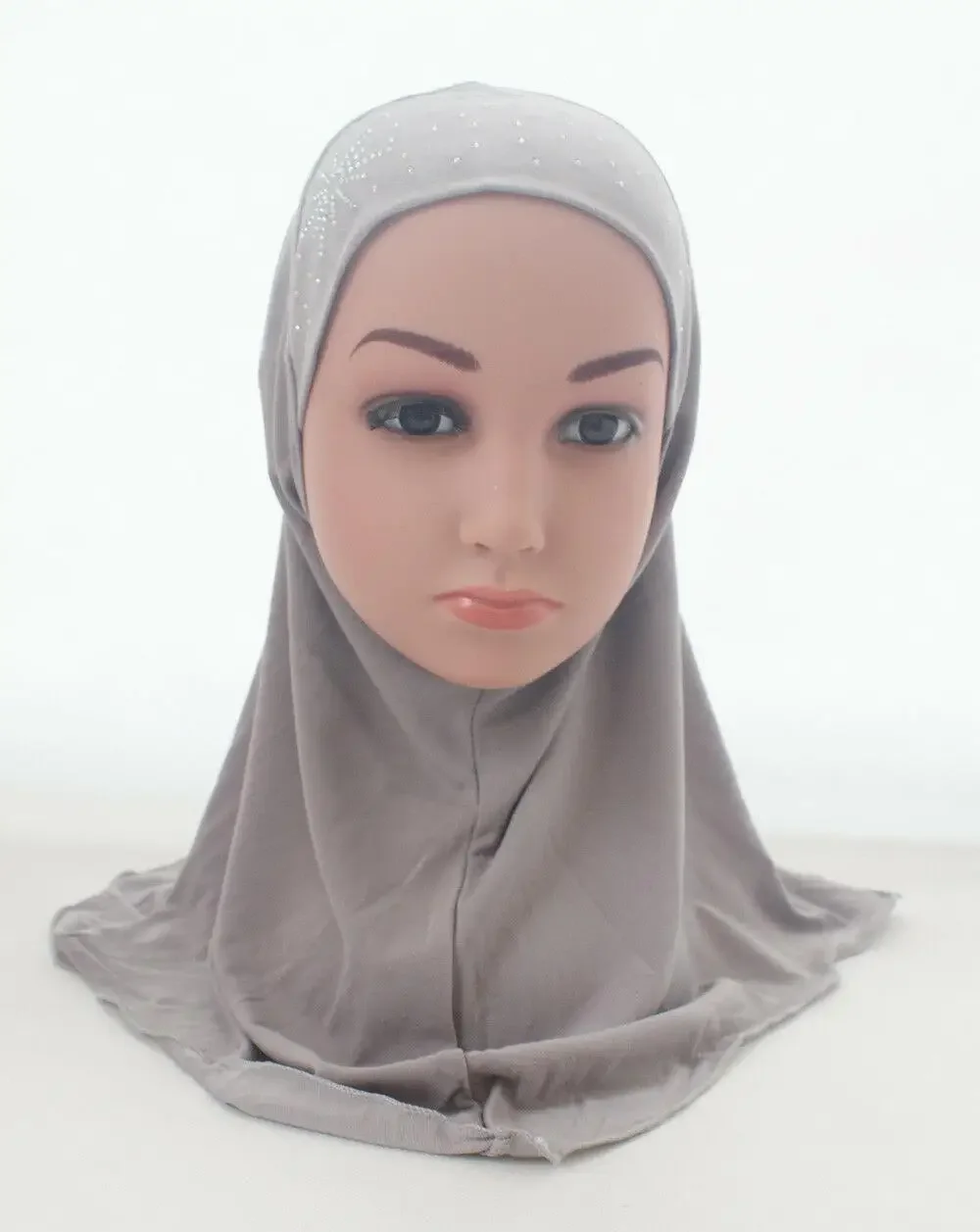 Dzieci dziewczyny muzułmańskie arabski hidżab Uuderscarf szkoła Rhinestone dziecko nakrycia głowy pokrywa Bonnet szal Wrap islamska chustka 2-6 lat