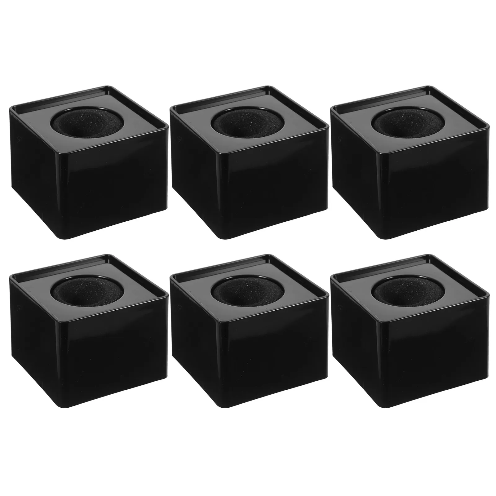 6Pcs Microphone Flag Station 37Mm Interview Mic Logo Cube Handheld Mic Press Conference Microphone Studio Supplies
