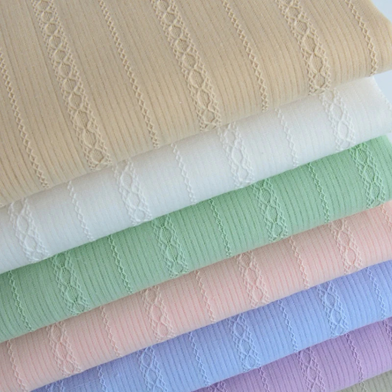 0.5m/1m/2m/3m Pure Cotton Jacquard Fabric For Sewing Fresh Women's Shirt Dress, Pajamas Children's Clothing Handmade DIY Fabrics