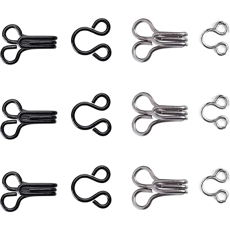 20 Sets Hook and Eye Fixing Tools with Metal Sewing Buttons Fasteners Press Studs for Skirt Dress Bra Sewing DIY Crafting