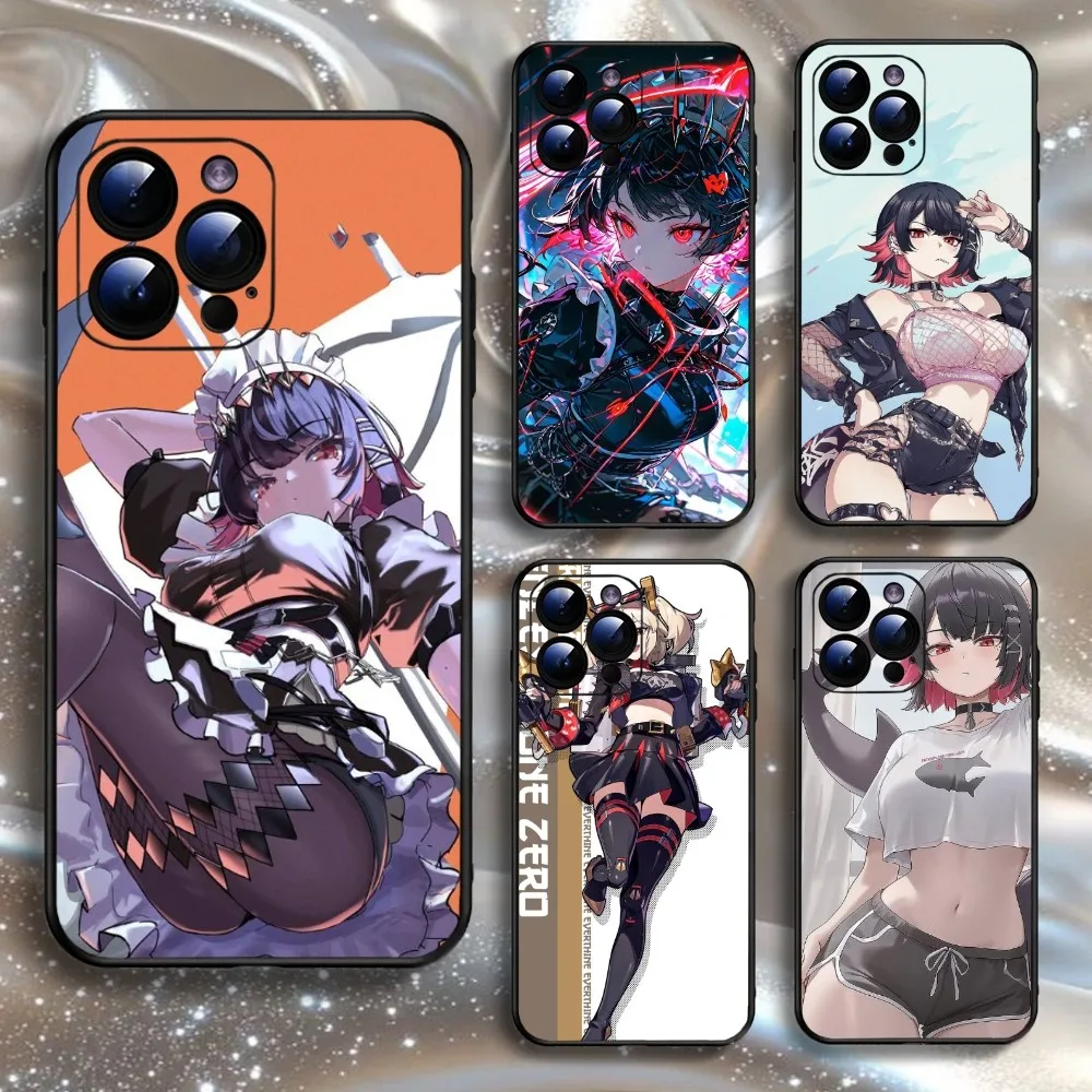 

Zenless-Z-Z Phone Case For iPhone16,15,14,13,12,11 Plus,Pro Max,XS,X,XR,SE,Mini,8,7,Soft Silicone Black Cover