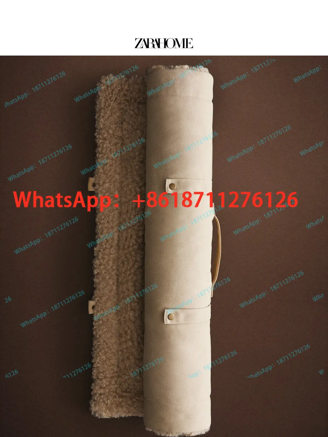 ZaraHome Simple Rollable Pet Floor Mats Lamb Fleece Lined Blankets 43356004710