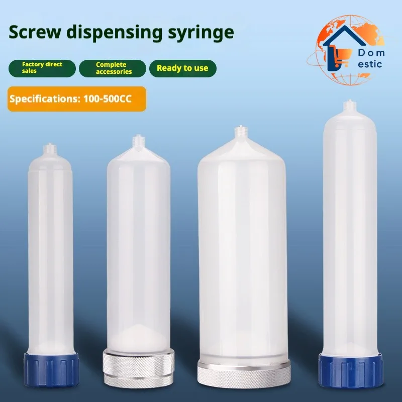 

Thicken Explosion Proof 100 200 300 500 Cc / Ml Luer Lock Tip Dispenser Pneumatic Plastic Syringe Barrel With Adapter