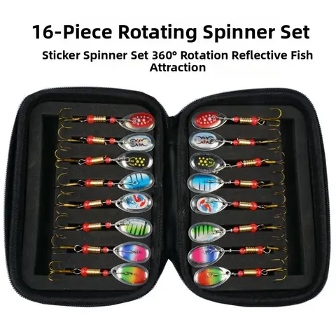 16Pcs Micro 3.2g Metal Spinner Spoon Lures 360° Rotating Treble Hook Bait Freshwater Saltwater For Trout Tilapia River Lake