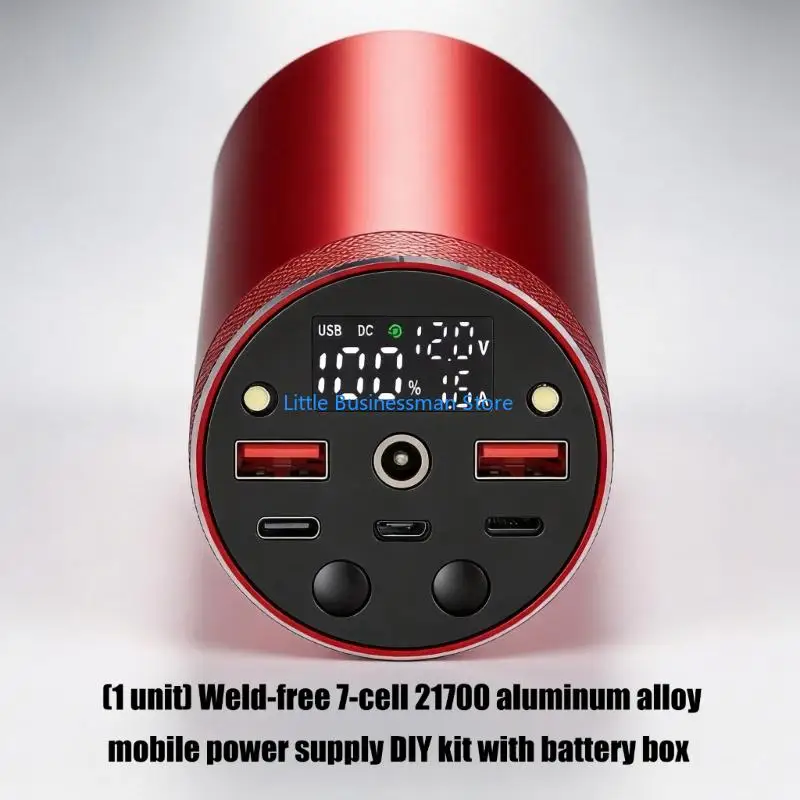 Battery Enclosure Case for 7X21700 Battery Box DIY Portability Power Builds M76A