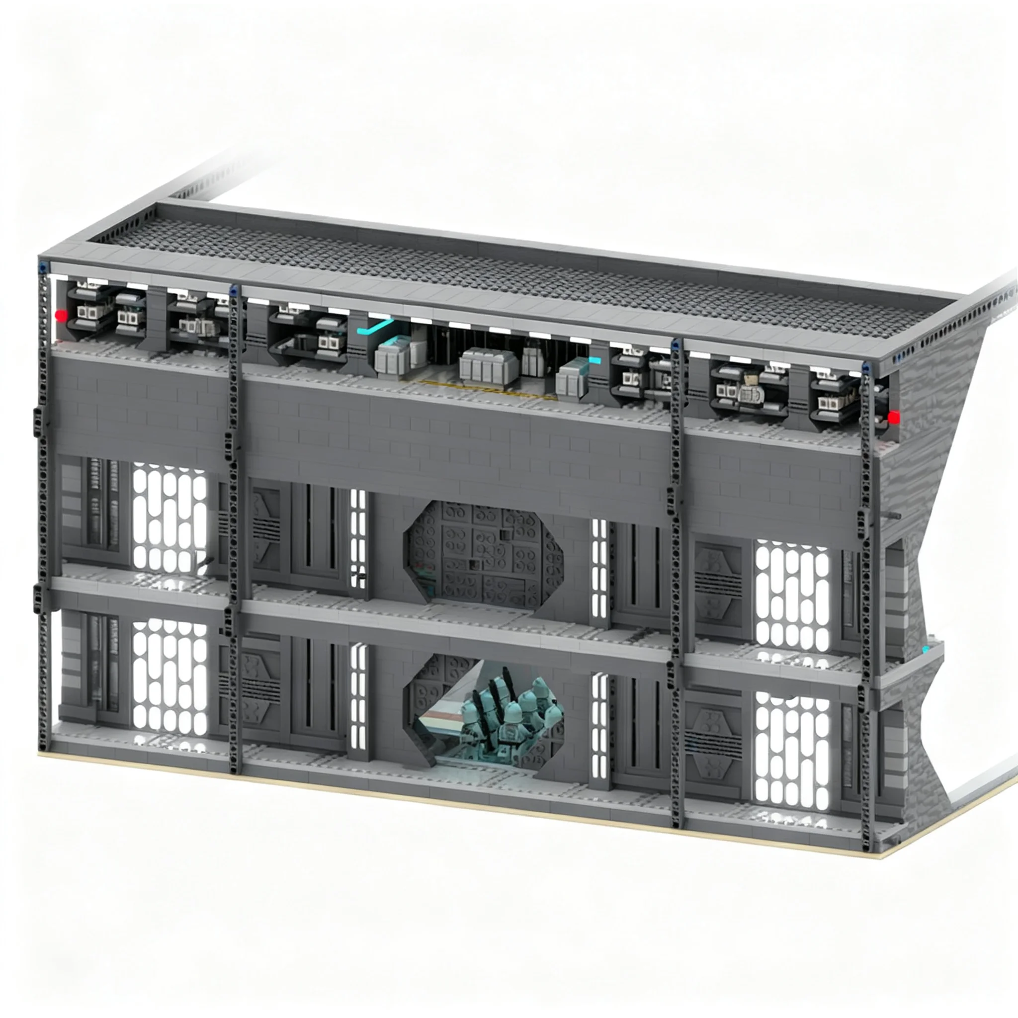 11668pcs MOC SW UCS Republic Venator Class Destroyer Hangar Bay Part 1 Arc 170 Starfighter Star Battle Model Building Blocks Toy