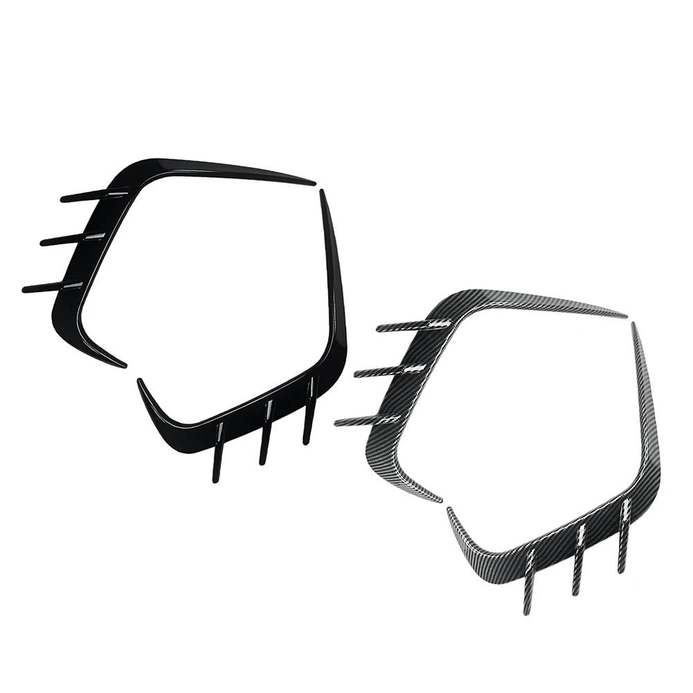 2Pcs Car Front Bumper Side Canards Splitter Trim ABS Plastic For Ford Fiesta MK8 ST 2017 2018 2019 2020
