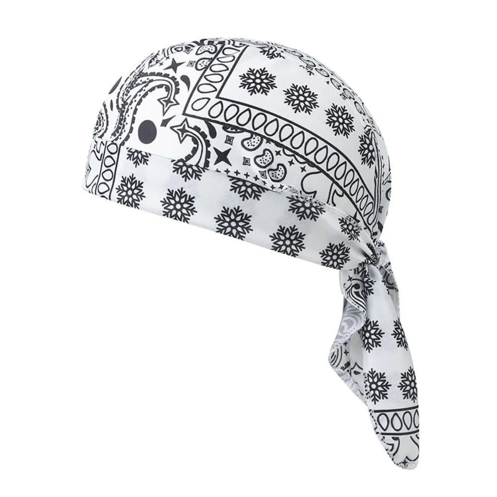 Modne akcesoria: Czapki hidżab z wzorem paisley, szybkoschnące, oddychające czapki pirackie, ochrona przed promieniowaniem UV, regulowane czapki bandana, unisex