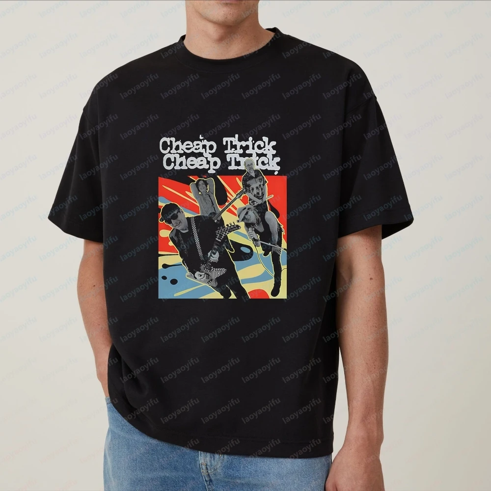 Cheap Trick Rock Band's Summer Casual Trend Short-sleeved Unisex Round-neck T-shirt for Both Men and Women