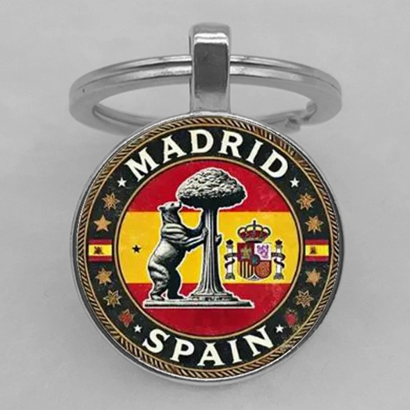 Ретро-дизайн в Мадриде, Испании, цвета испанского флага, сувениры, подарки на день рождения и праздник.