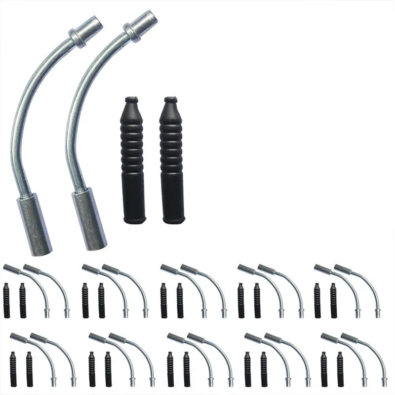1pc/2pc/4pc Bicycle V-Brake Noodles Bend Tube Cable Guide Rubber Sleeves Linear Pull Brake Cable Guide Hose MTB Cycling Brake pa