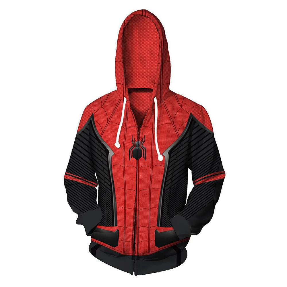 Superhero 3D digital printed hooded cardigan sports hoodie cosplay movie merchandise jacket and pants