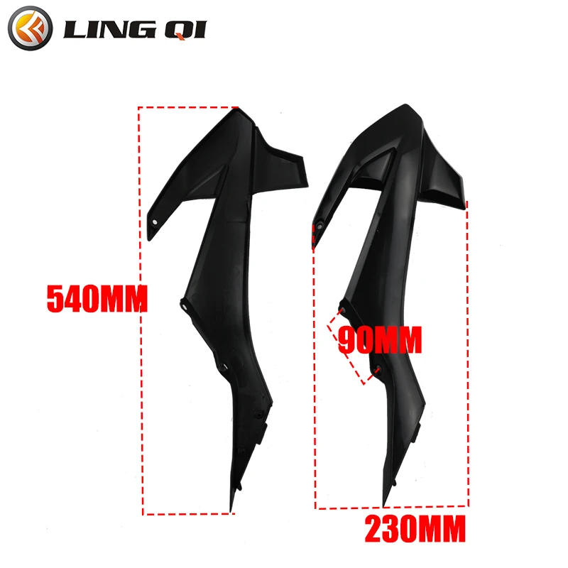 LINGQI Motorcycle KT 50 Plastic Front Side Fender Mud Guard Mudguard Protector For Chinese KT50 Mini Dirt Bike Body Parts