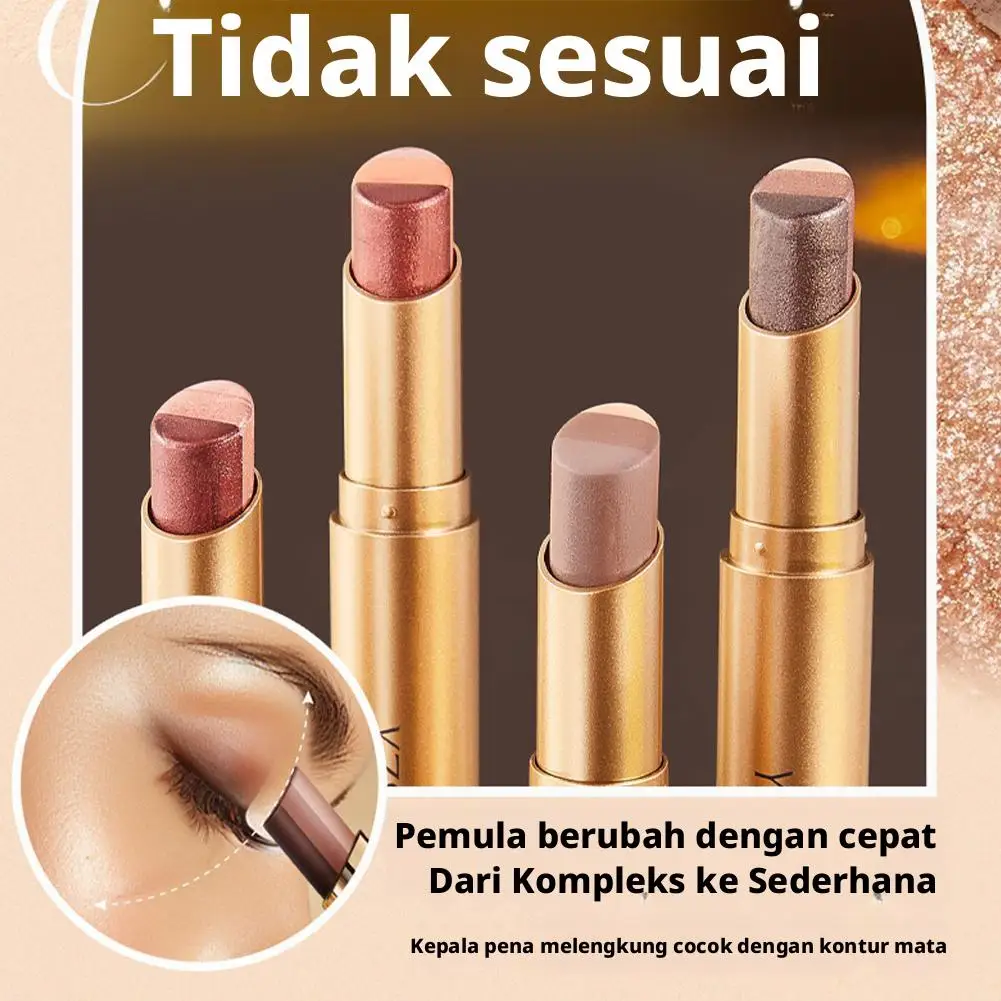 Glitter Eyeshadow Stick Three-Color Contouring Eyeshadow Makeup Eyeshadow Crayon Eyeshadow Pencil Eye Shimmer Stick For Wom V8A5