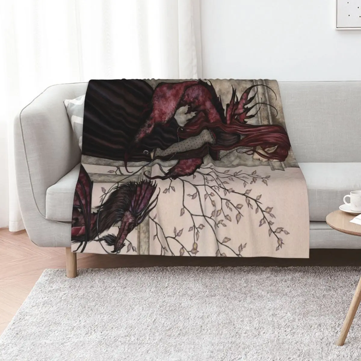 

Fairy Goth Throw Blanket Soft Beds Decorative Sofas Camping Luxury Blankets