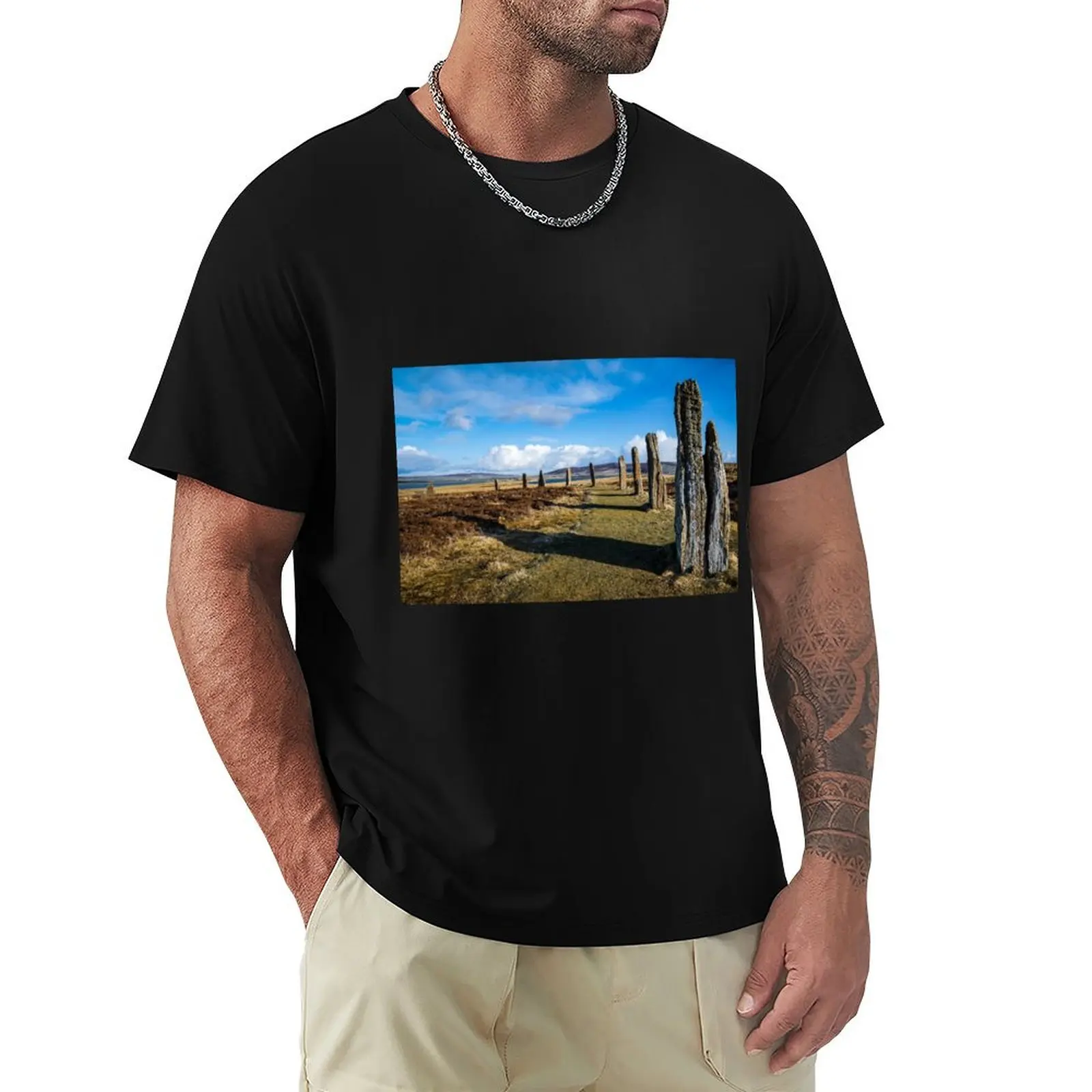 Spring at Ring of Brodgar T-Shirt Independence Day Short Sleeve T-Shirt