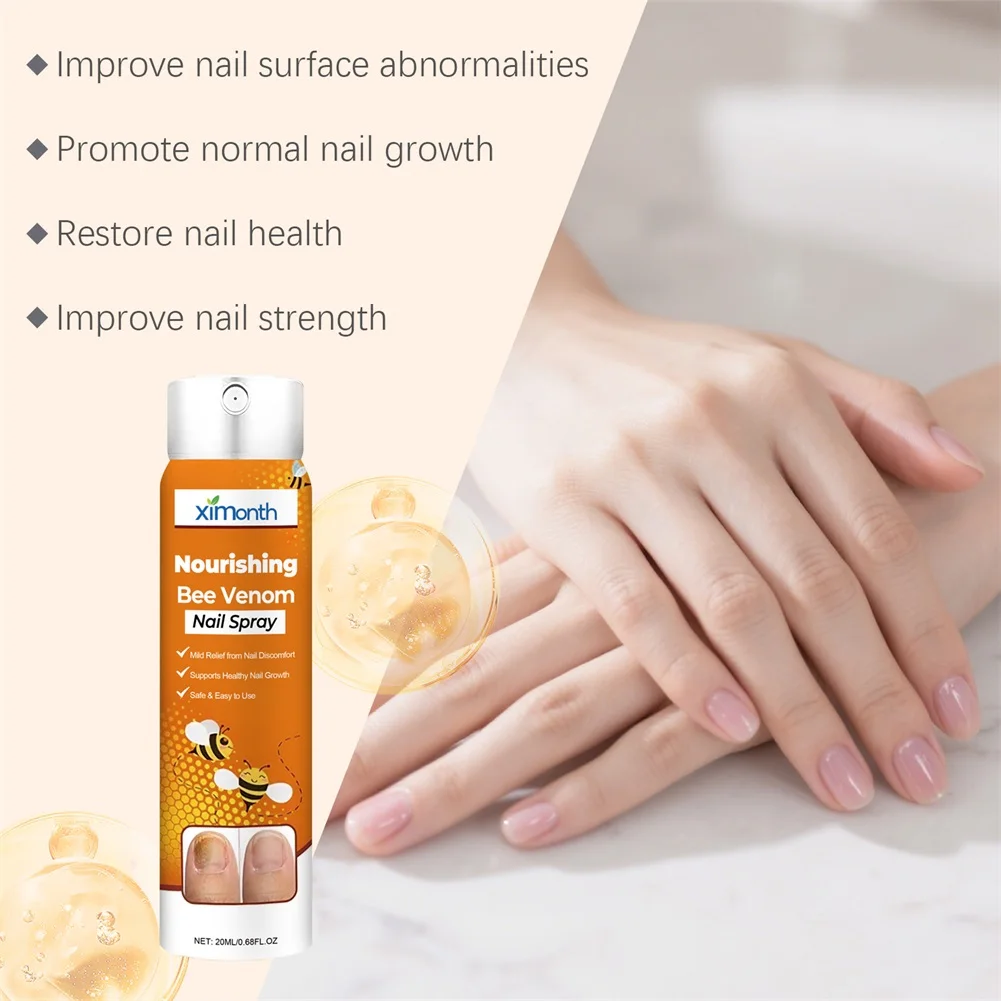 Nail Growth and Strengthener Spray Strengthens Brittle Nails and Prevents Cracking Deeply Nourishes the Nail Bed for Fast Growth