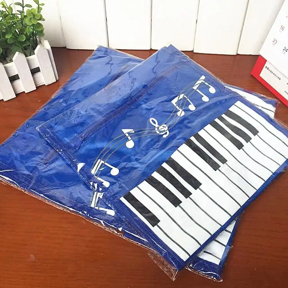 Easy To Fold Durable Piano Keys Handbag Creative Washable Tote Bag Sturdy Colorful Shopping Bag Women