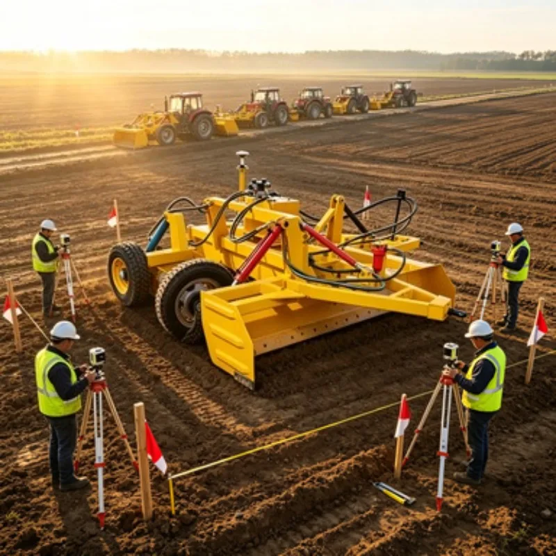 Intelligent Tractor-Driven Laser Flat Ground Land Grader Laser Land Leveling Machine Laser Land Leveler