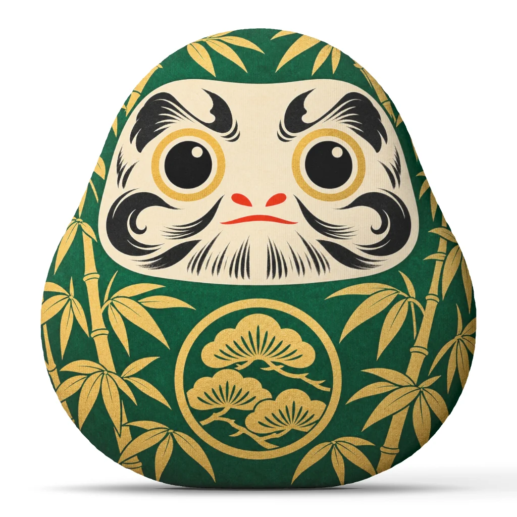 Japanese Daruma Good Luck Plush Pillow Wish Making Stuffed Cushion Shaped Throw Pillow Japanese Culture Home Decor Gift Sofa