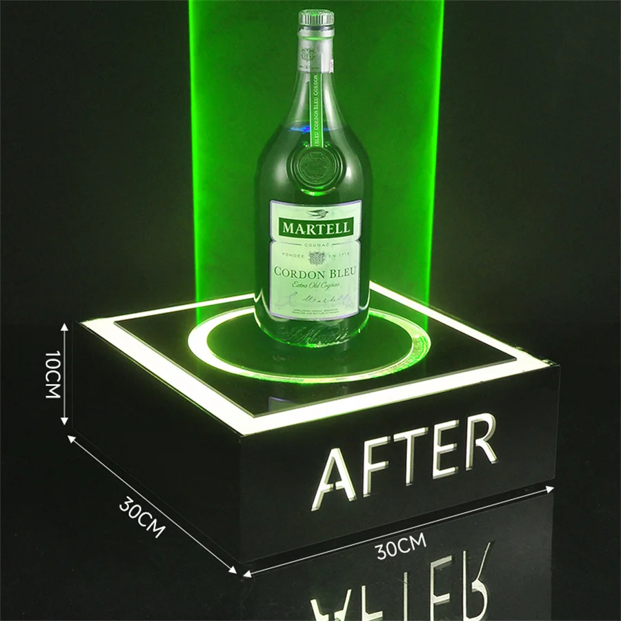 Imagem -02 - Thrisdar-garrafa de Vinho Display Rack Holder Vip Led Garrafa Glorifer Nightclub Bar Garrafa Apresentador Verde Azul Luz Laser Vermelho