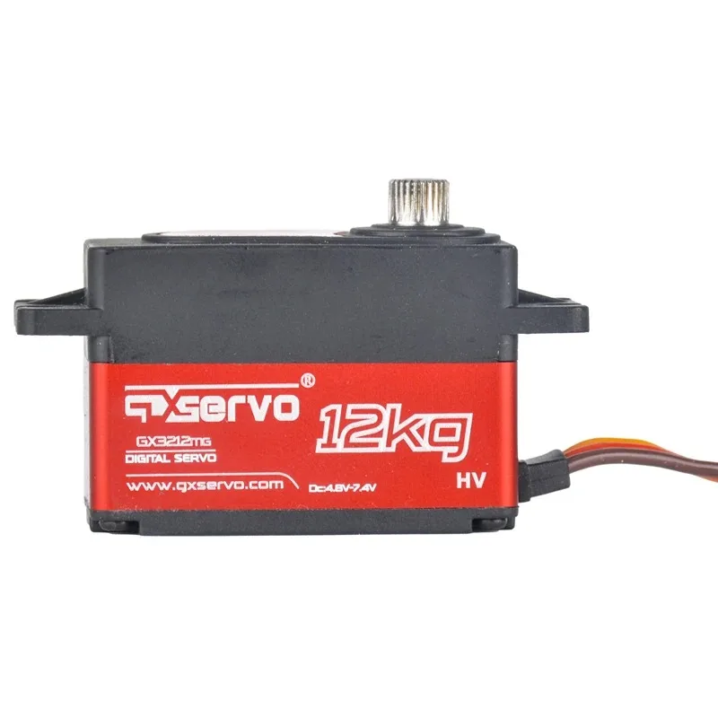 GX Servo GX3212 12KG 25T Metal Gear Short Body Digital Servo for 1/8 1/10 RC Electric Remote Control Flat Drift Model Car