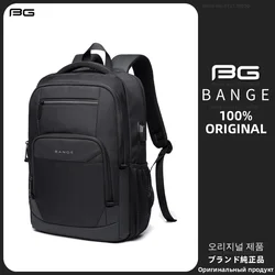 BANGE Large Capacity 15.6 inch Laptop Backpack Durable Daily Men‘s School Bag Multi-functional USB Charging Port Water Resistant