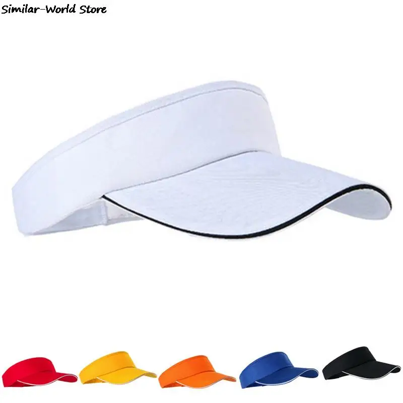 Adjustable Unisex Men Women Plain Sun Visor Sport Golf Tennis Breathable Cap Hat