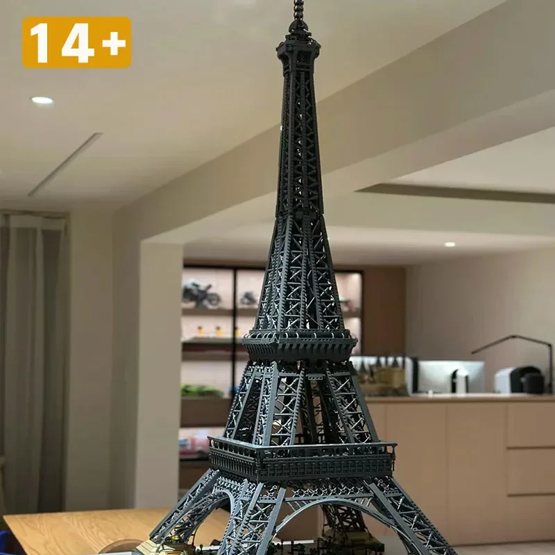 Image of 10001 Teile Weltberühmtes Gebäude Eiffelturm Riesenmodell Dekoration Bausteine Weihnachtsgeschenk