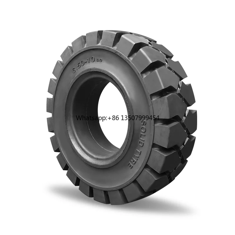 

Forklift Pneumatic Tires 650-10 Rear and Front Wheels Solid 3/3.5 Ton Hangzhou 180 Days Warranty Made in China