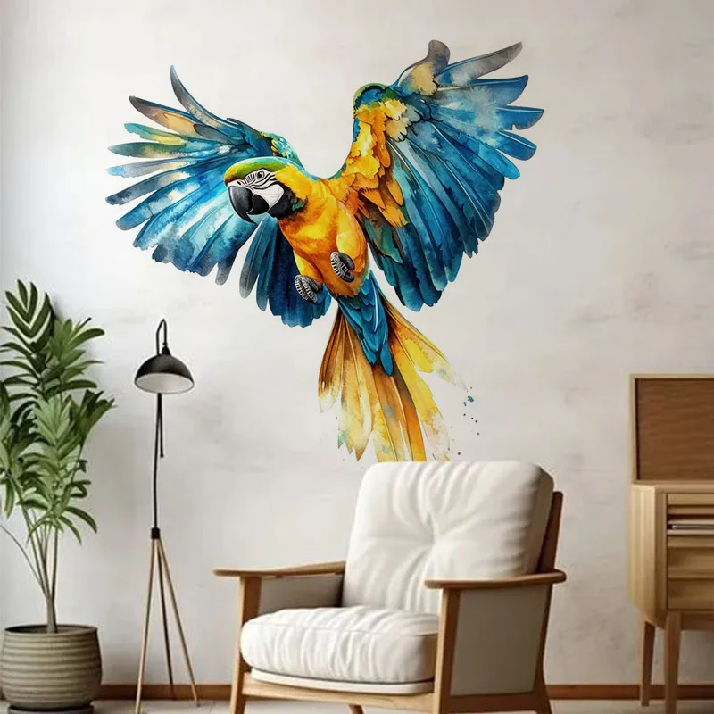 Gorgeous Parrots Self-Adhesive Wall Decal- Removable